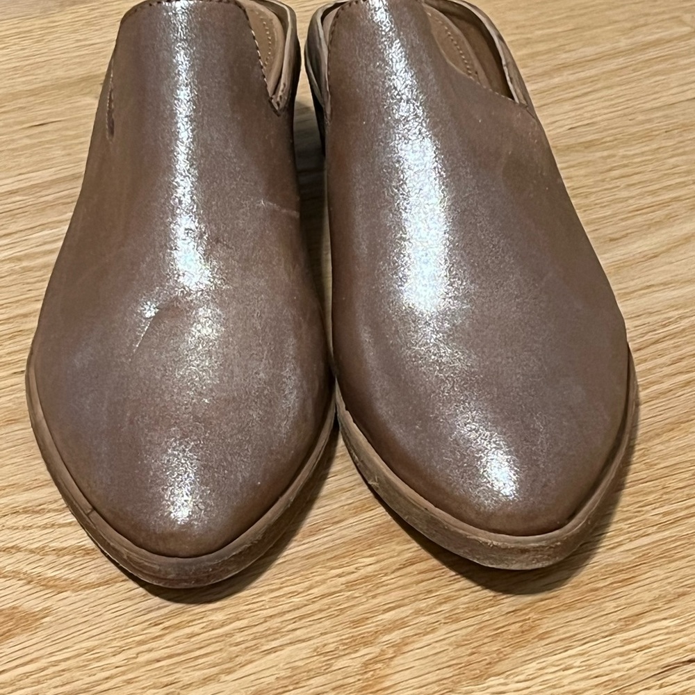 Frye slide ons